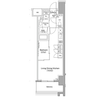 ヴェール・クレール大崎の間取図