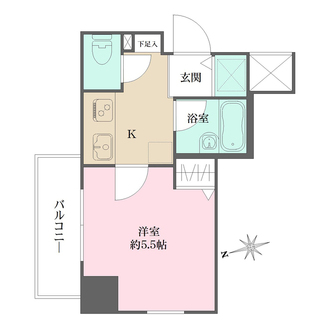 クレアシオン六本木の間取図