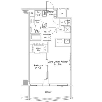 ザ・パークハビオ渋谷クロスの間取図