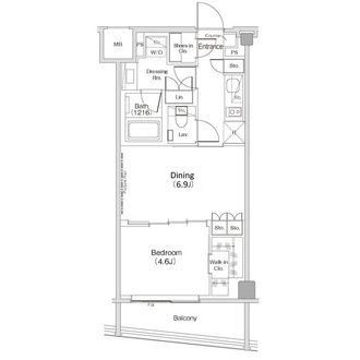 ザ・パークハビオ渋谷クロスの間取図