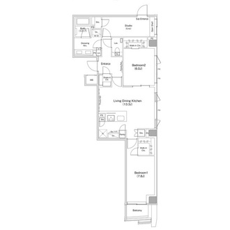 ザ・パークハビオ渋谷クロスの間取図