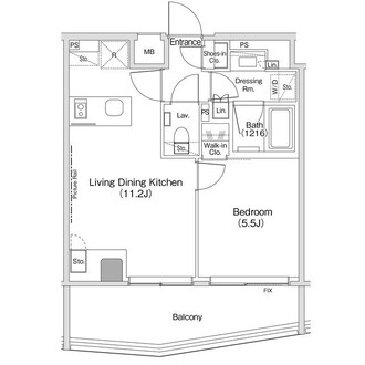 ザ・パークハビオ渋谷クロスの間取図