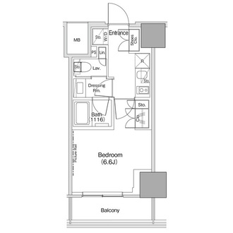ザ・パークハビオ荏原中延駅前の間取図