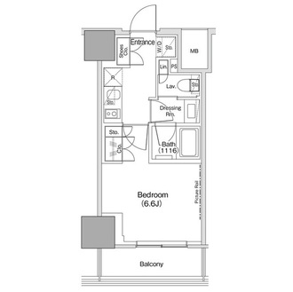 ザ・パークハビオ荏原中延駅前の間取図