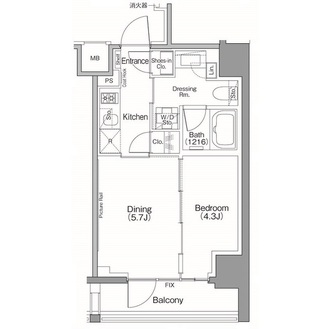 ザ・パークハビオＳＯＨＯ南青山の間取図
