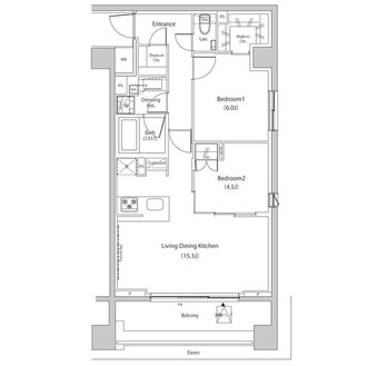 ザ・パークハビオ目黒プレイスの間取図