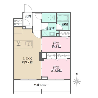 Ｌａ　Ｐｅｒｌａ　Ｊｉｙｕｇａｏｋａの間取図