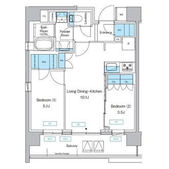 プレディアコート三軒茶屋の間取図