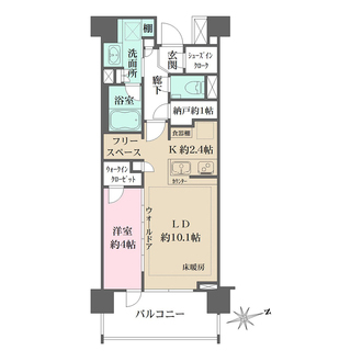 クレヴィア荏原町ＧＡＲＤＥＮの間取図