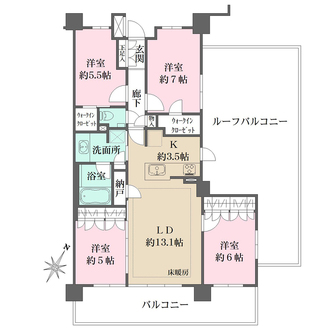 ザ・パークハウス宮崎台の間取図