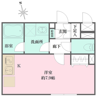 アトリオフラッツ三軒茶屋Ｎｏｒｔｈの間取図