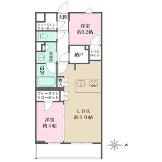 Ｌａ　Ｐｅｒｌａ　ＪｉｙｕｇａｏｋａＩＩの間取図