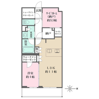 Ｌａ　Ｐｅｒｌａ　ＪｉｙｕｇａｏｋａＩＩの間取図