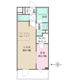 Ｌａ　Ｐｅｒｌａ　ＪｉｙｕｇａｏｋａＩＩの間取図