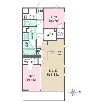 Ｌａ　Ｐｅｒｌａ　ＪｉｙｕｇａｏｋａＩＩの間取図