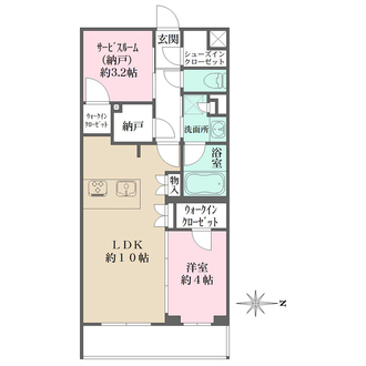 Ｌａ　Ｐｅｒｌａ　ＪｉｙｕｇａｏｋａＩＩの間取図