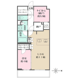 Ｌａ　Ｐｅｒｌａ　ＪｉｙｕｇａｏｋａＩＩの間取図