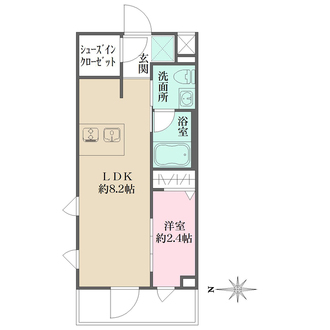 Ｌａ　Ｐｅｒｌａ　ＪｉｙｕｇａｏｋａＩＩの間取図