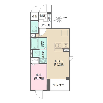 Ｌａ　Ｐｅｒｌａ　桜新町の間取図