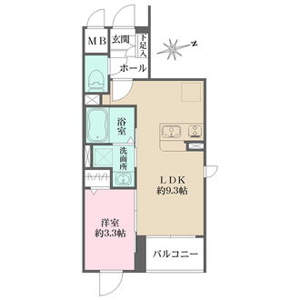 Ｌａ　Ｐｅｒｌａ　桜新町の間取図