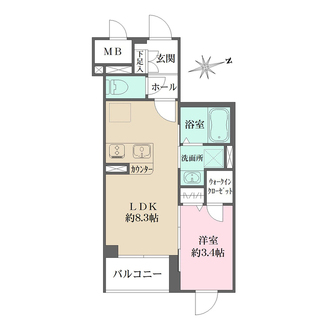 Ｌａ　Ｐｅｒｌａ　桜新町の間取図