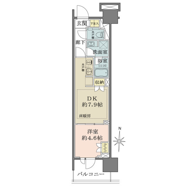 猿江恩賜公園レジデンスの間取図