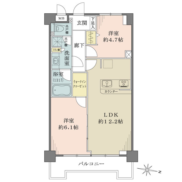サンリーノ浦安の間取図