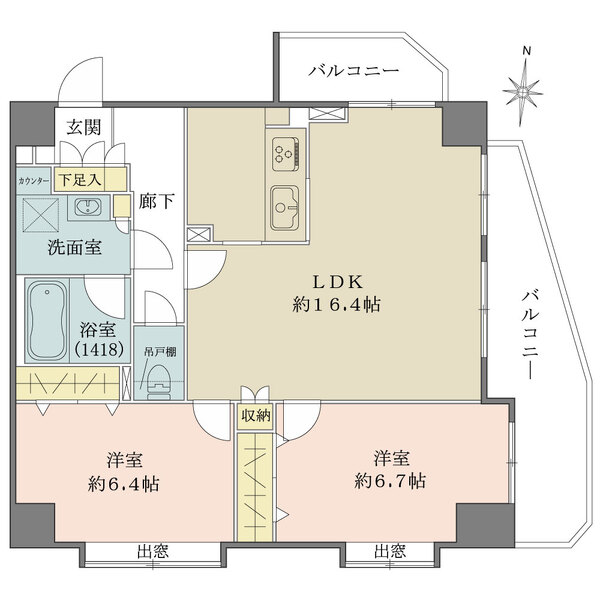 マイキャッスル門前仲町古石場イーストの間取図