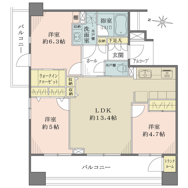 グローリオ木場公園の間取図