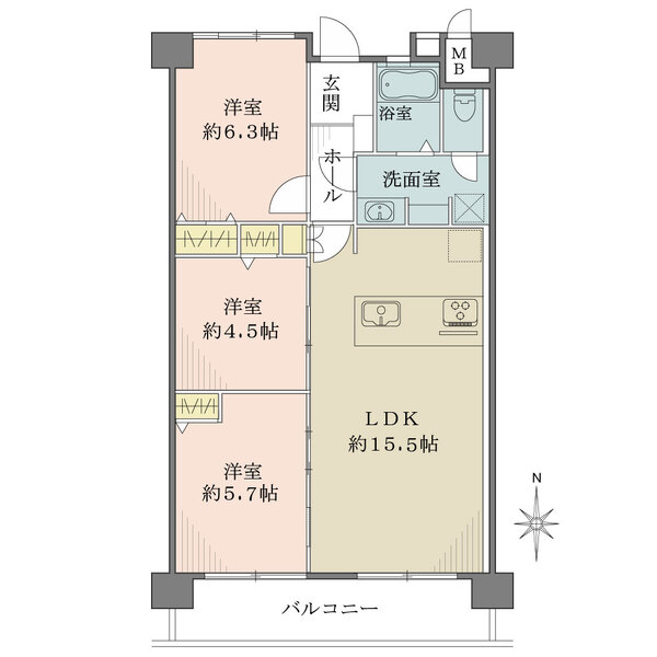 なぎさニュータウンの間取図