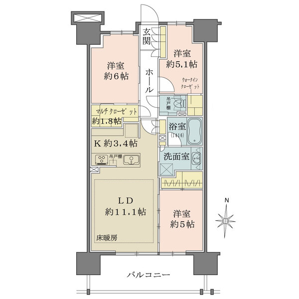 メイツ深川住吉の間取図