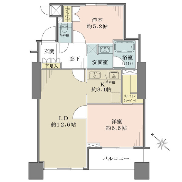 東京アインスリバーサイドタワーの間取図