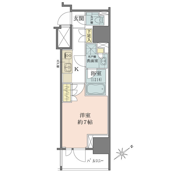 ザ・パークワンズ門前仲町の間取図