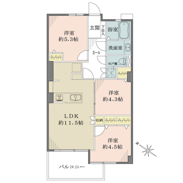 南砂住宅の間取図