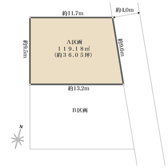 A区画の間取図