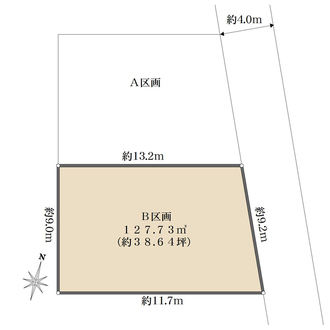 B区画の間取図