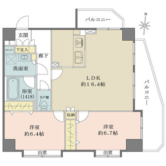 マイキャッスル門前仲町古石場イーストの間取図