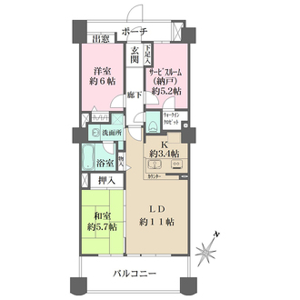 東京グランファーストの間取図