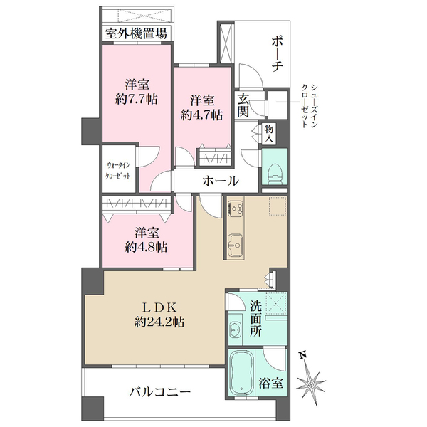 シエルズガーデン エールタワーの間取図