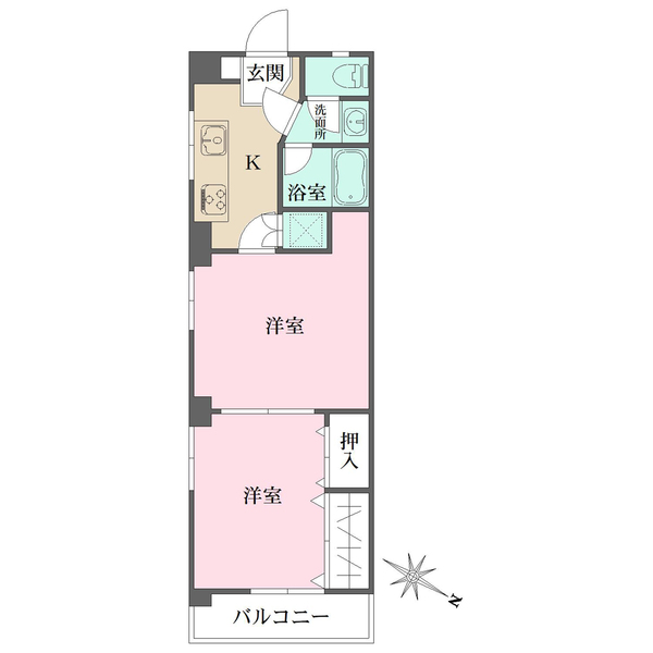 田園調布マンションの間取図
