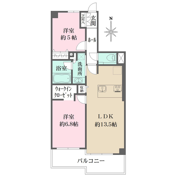 コスモ都立大学の間取図