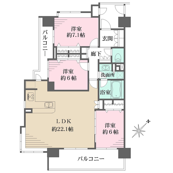 ブラウトリエの間取図