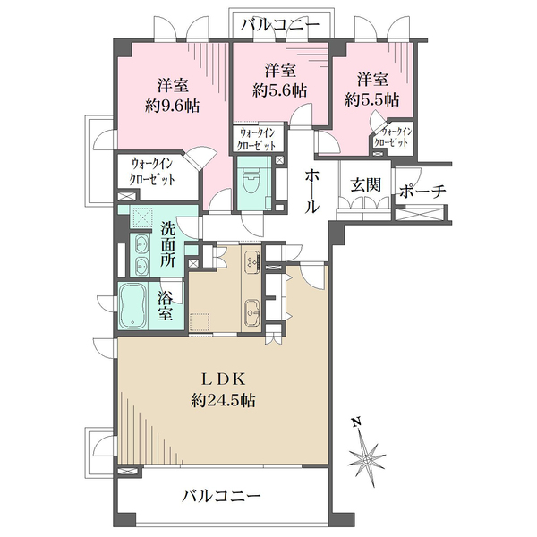 クラッシィハウス等々力の間取図
