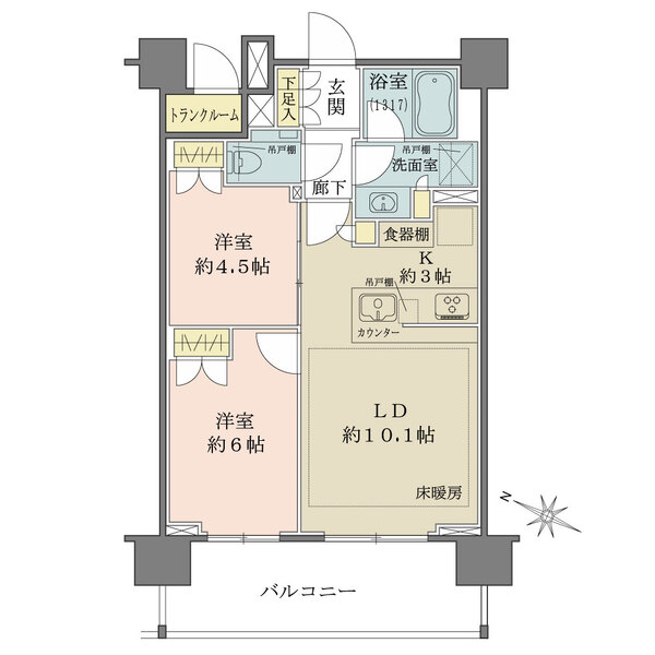 ザ・パークハウスアーバンス目黒平町の間取図