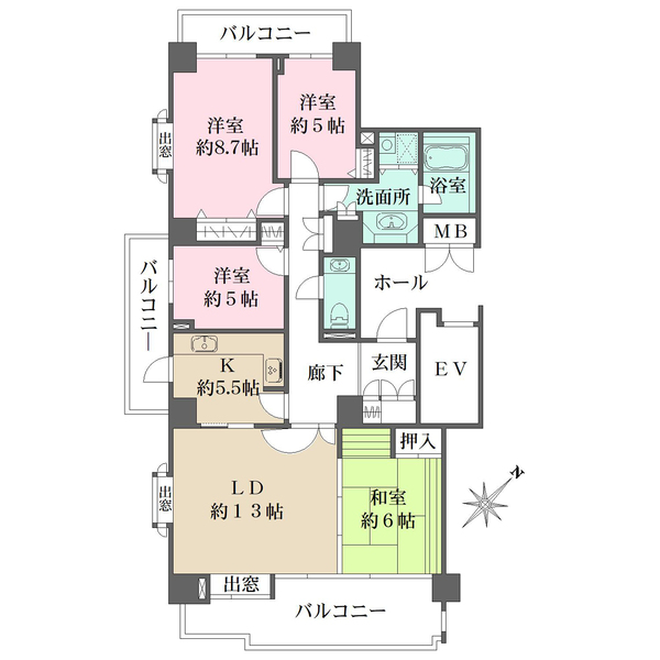 パークハウス多摩川南壱番館の間取図