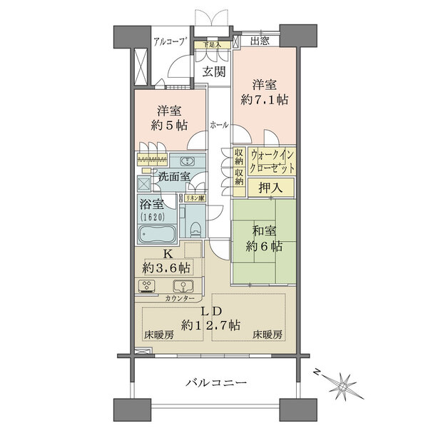 ザ・リバープレイスセンターコートの間取図