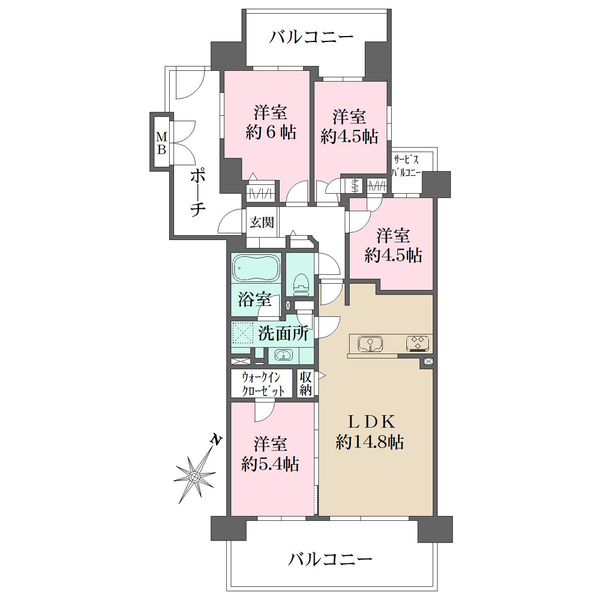 ブラウトリエの間取図