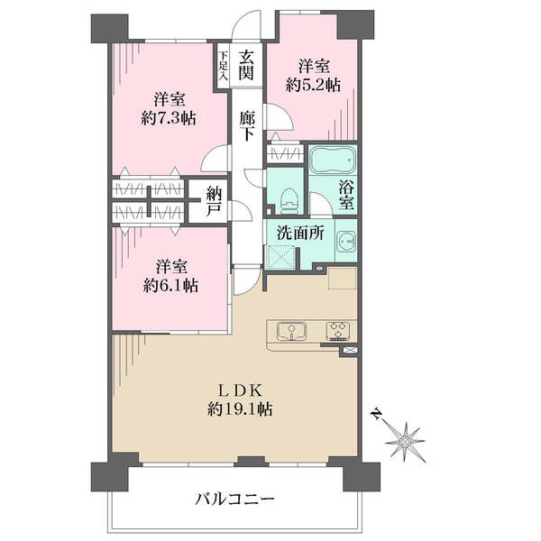 東京サーハウスガーデンポートの間取図