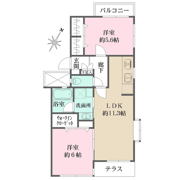 東急ドエルアルス碑文谷の間取図