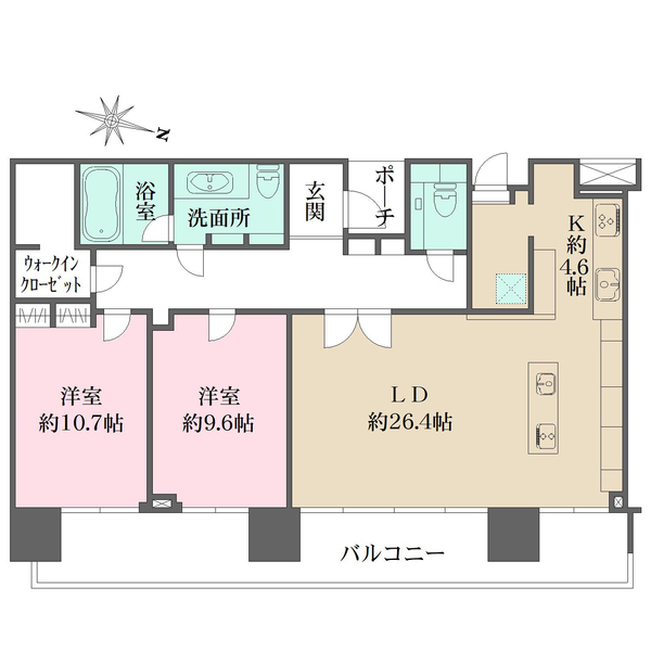 二子玉川ライズタワー＆レジデンスの間取図